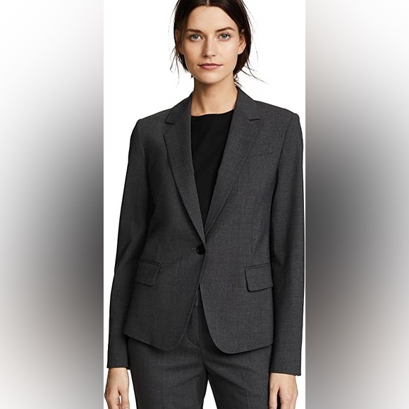 Theory Casse Dark Grey Blazer Size 00 - Picture 1 of 2